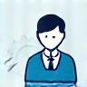 An icon representing a user profile with gears and a magnifying glass, signifying intuitive and user-friendly design.